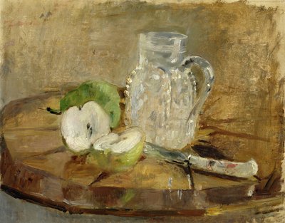 Still Life with a Cut Apple and a Pitcher, 1876 by Berthe Morisot